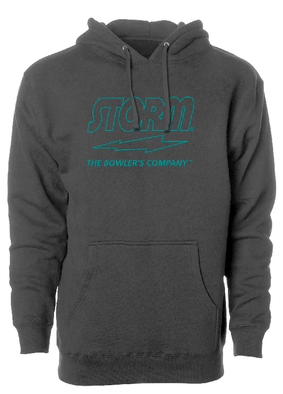 Storm "The Bowler's Company" Hoodie Teal Outline