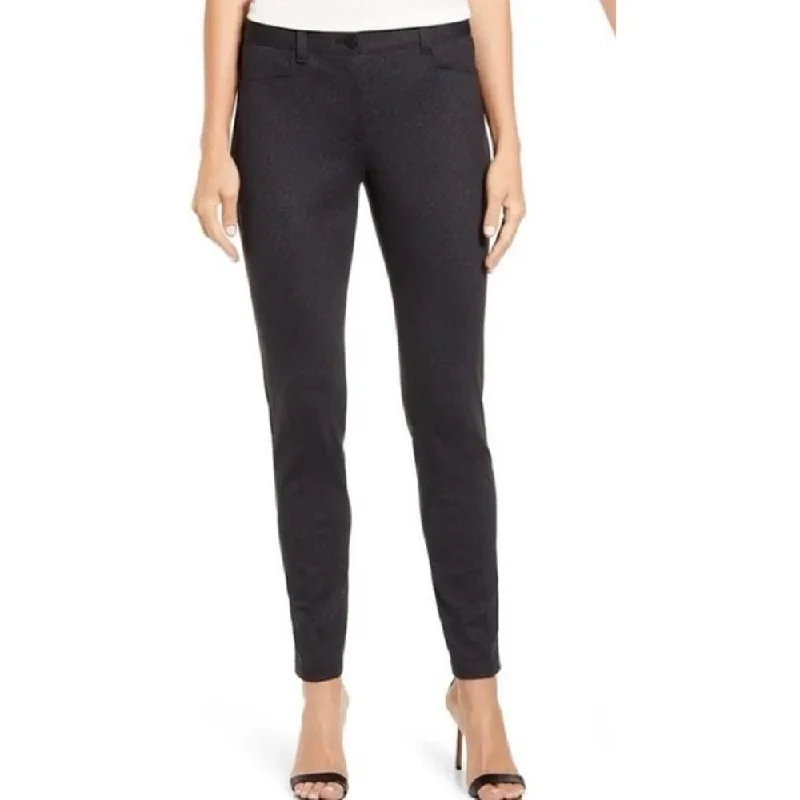 Anne Klein Women's Zip Fly Leggings Gray