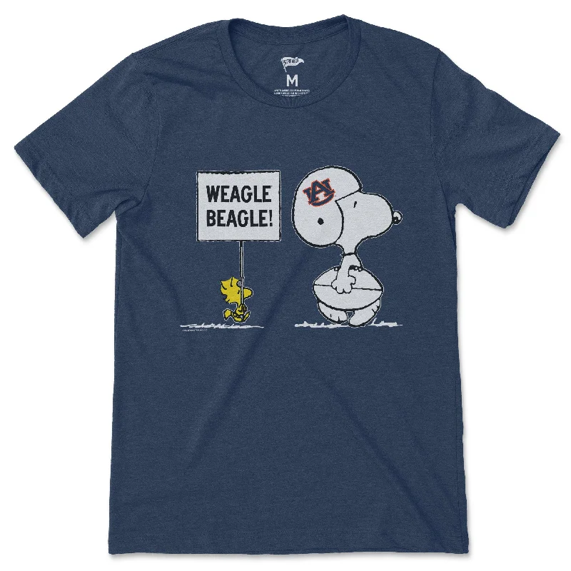 Peanuts x Auburn Weagle Beagle Football Tee