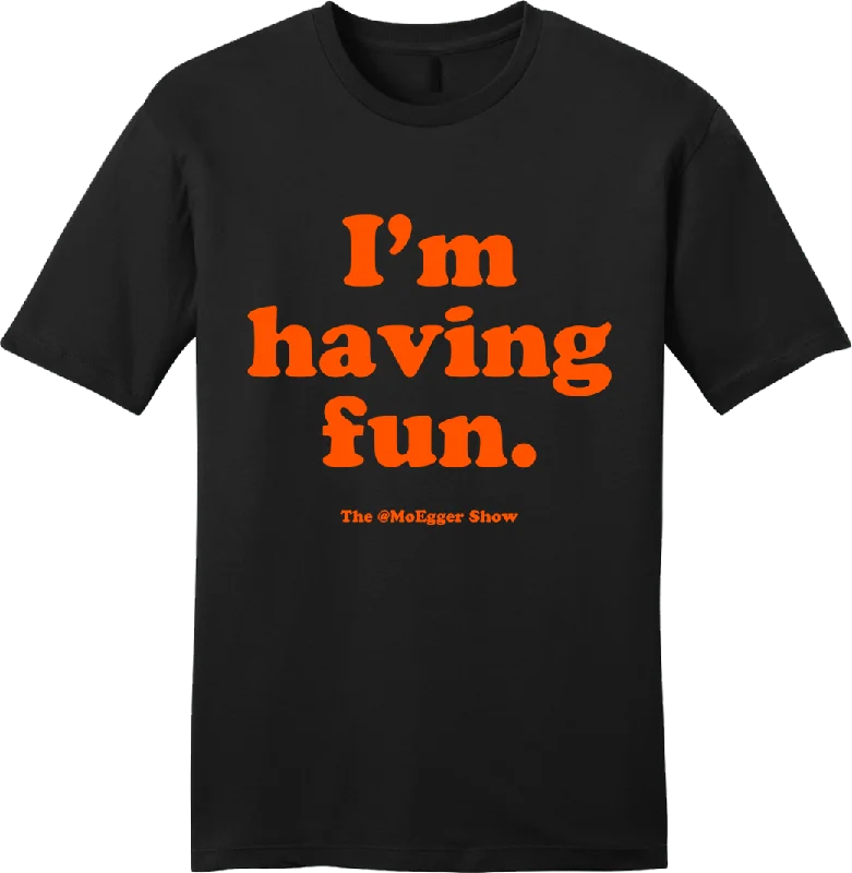 Mo Egger "I'm Having Fun" Orange Ink