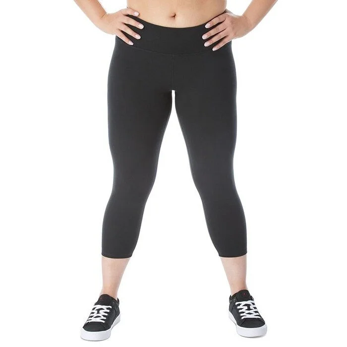 Champion Women's Soft Touch Cropped Leggings Black Size 3X