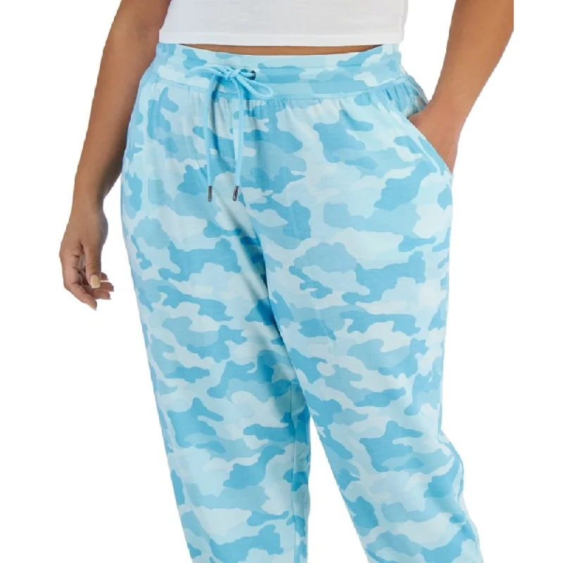 Id Ideology Women's Drawstring Jogger Pants Blue Size 2X