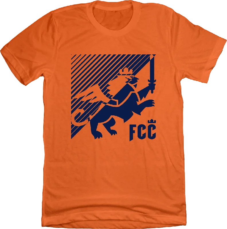 FC Cincinnati Inverted Diagonal Lines Lion