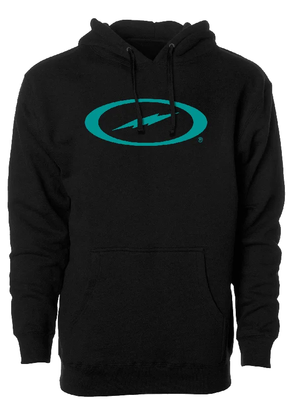 Storm Bowling Oval Bolt Logo Hoodie Teal