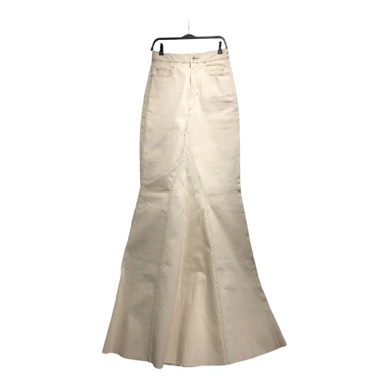 RICK OWENS DRKSHDW/Bottoms/28/Cotton/CRM/GODET SKIRT NATURAL