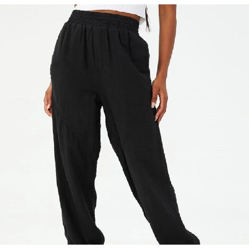 Cotton On Women's Woven Dance Pants Black Size X-Large