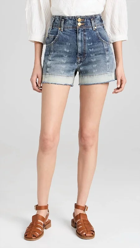 Charlotte Shorts In Etched Arashi Wash