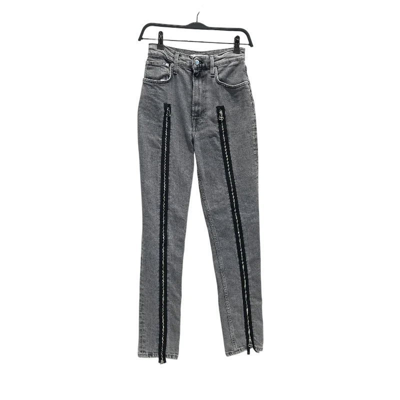 Helmut Lang/Skinny Pants/14/Denim/GRY/Zipper Pants