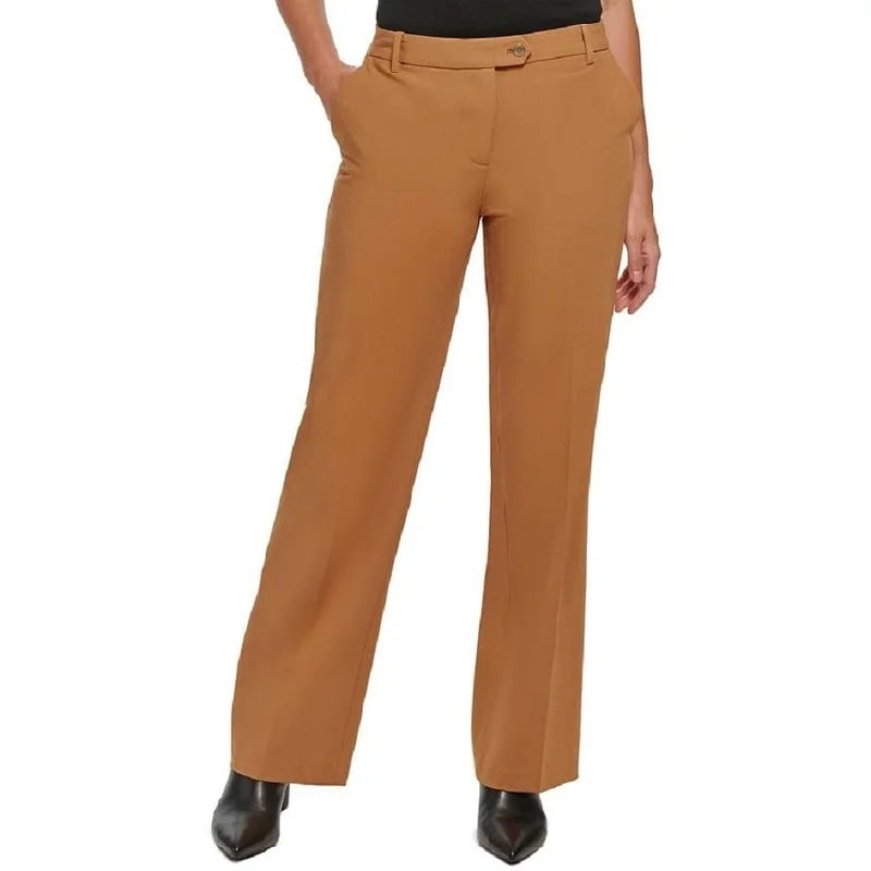 Calvin Klein Women's Wide Leg Pants Brown Size 16