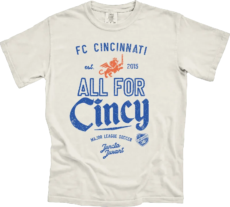 FC Cincinnati: All for Cincy Retro Inspired Text Tee