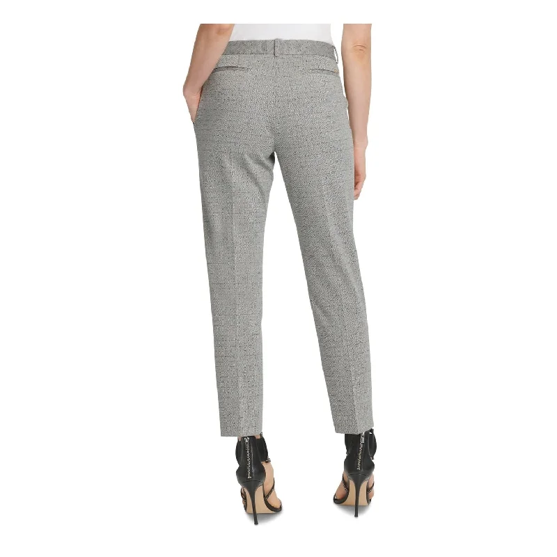 Dkny Women's Ankle Workwear Skinny Pants Gray Size 16