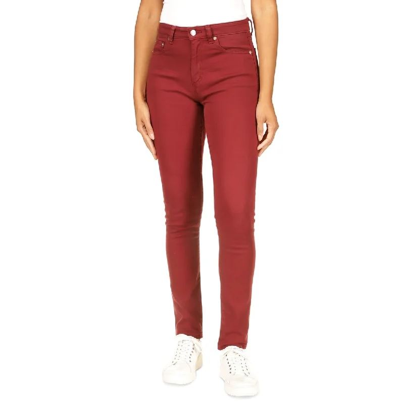 Michael Kors Women's High Rise Jeans Red