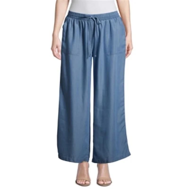 John Paul Richard Women's Soft Drawstring Pants Blue Size Medium