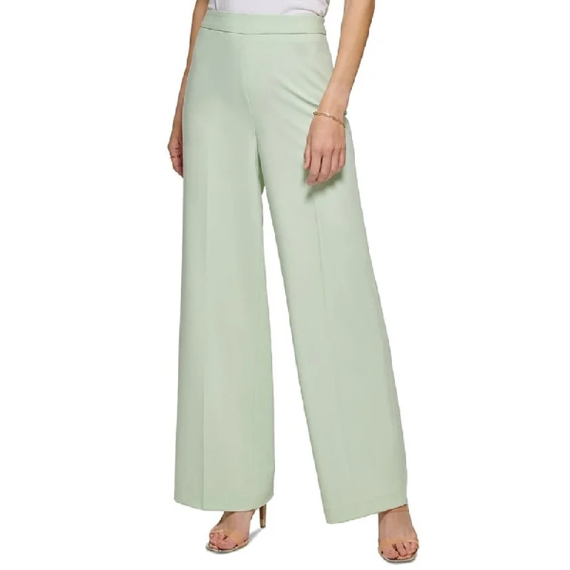 DKNY Women's Wide Leg Pants Green Size 6