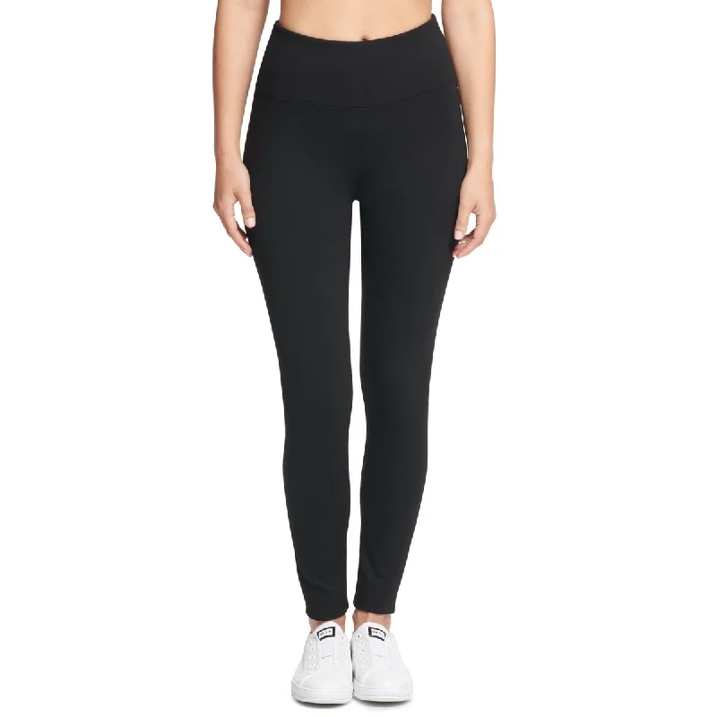 DKNY Women's Tummy Control Compression Full Length Leggings Black Size X-Small