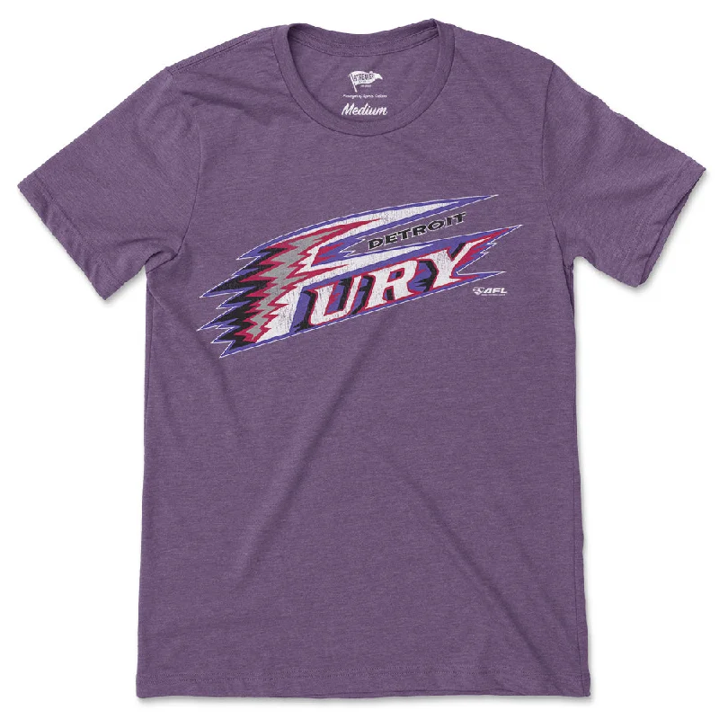 2001 Detroit Fury Logo Tee