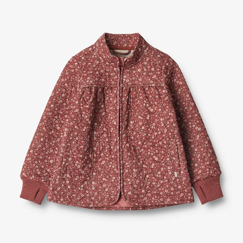 Thermo Jacket Thilde - red flowers