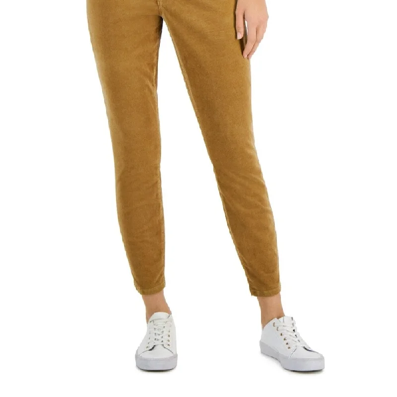 Tommy Hilfiger Women's Corduroy Skinny Ankle Pants Brown Size 6