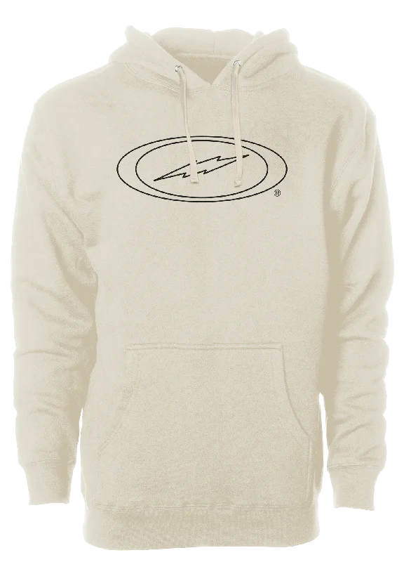 Storm Bowling Oval Bolt Logo Hoodie Black Outline