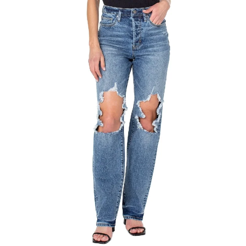 Earnest Sewn Women's Full Length Denim Jeans Blue