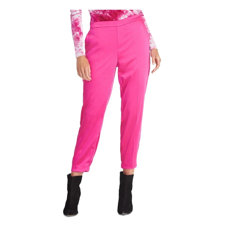 Rachel Roy Women's Straight Leg Pants Pink Size Large