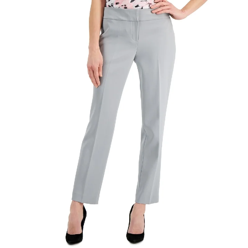 Kasper Women's Slim Straight Pants Gray Size 4