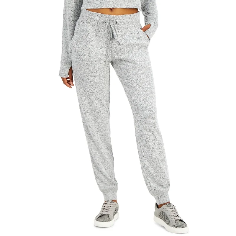 ID Ideology Women's Mushy Knit Joggers Gray Size X-Small