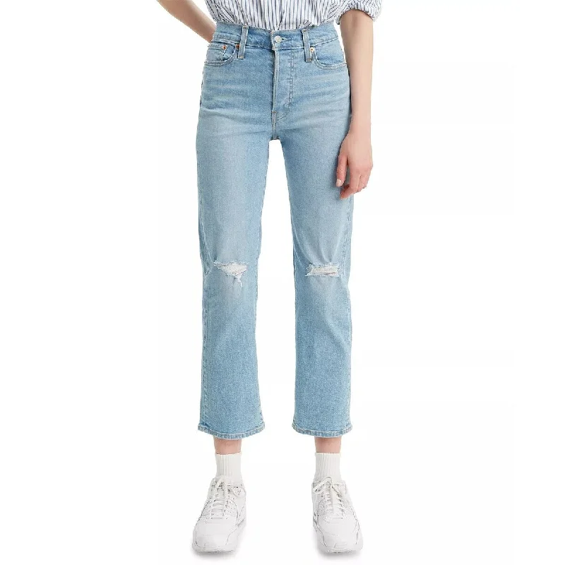 Levi's Women's Distressed Cropped Jeans Blue 27