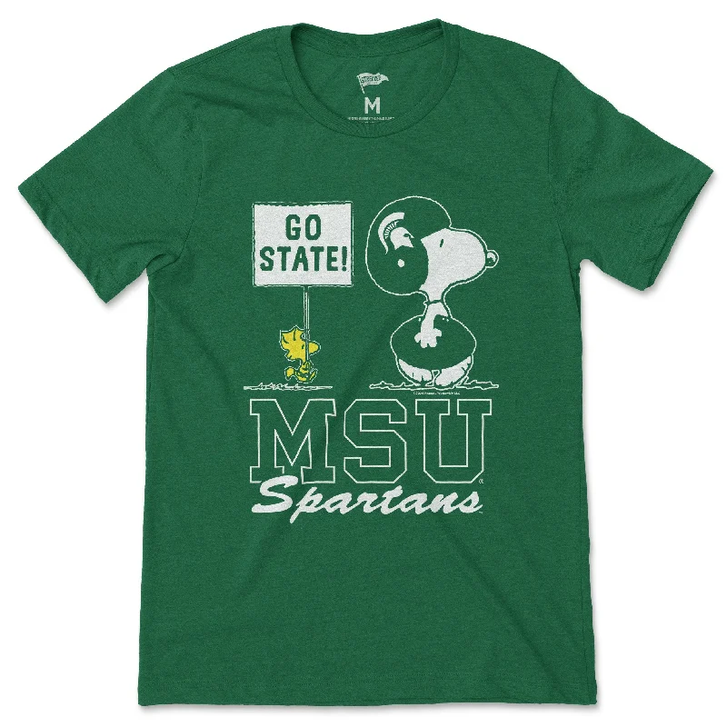 Peanuts x Michigan State Football Tee