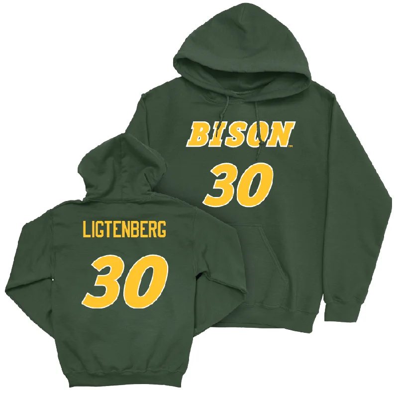 Green Baseball Player Hoodie - Reese Ligtenberg