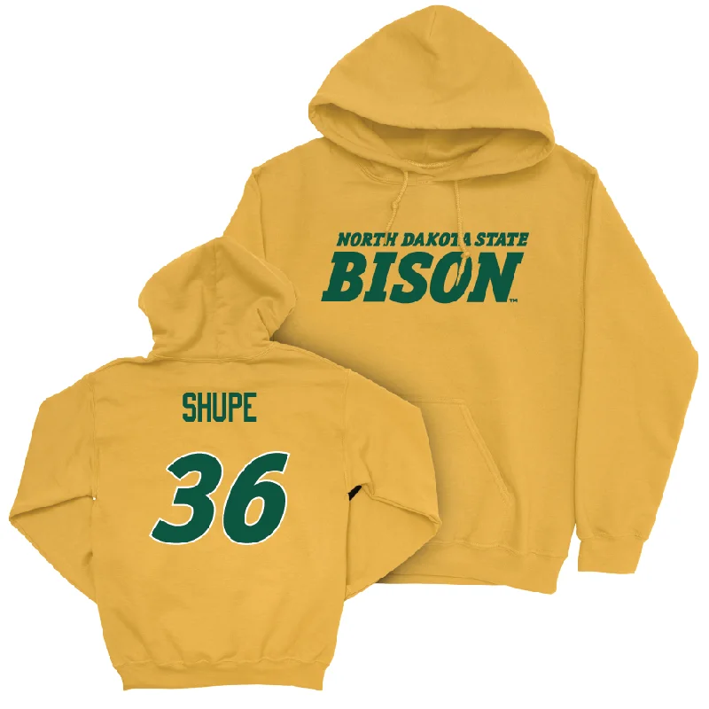 Gold Baseball Bison Hoodie  - Garrett Shupe