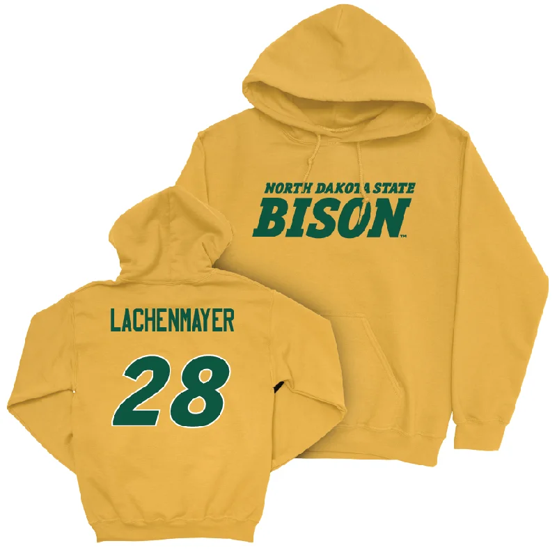 Gold Baseball Bison Hoodie  - Danny Lachenmayer