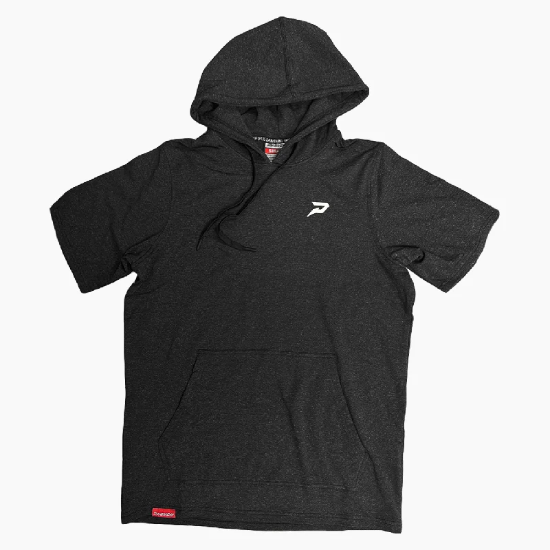 Nano Fleece SS Performance Hoodie - Heather Black