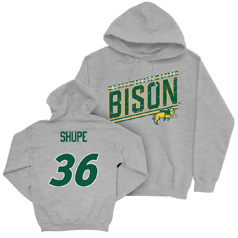 Sport Grey Baseball Vintage Hoodie  - Garrett Shupe