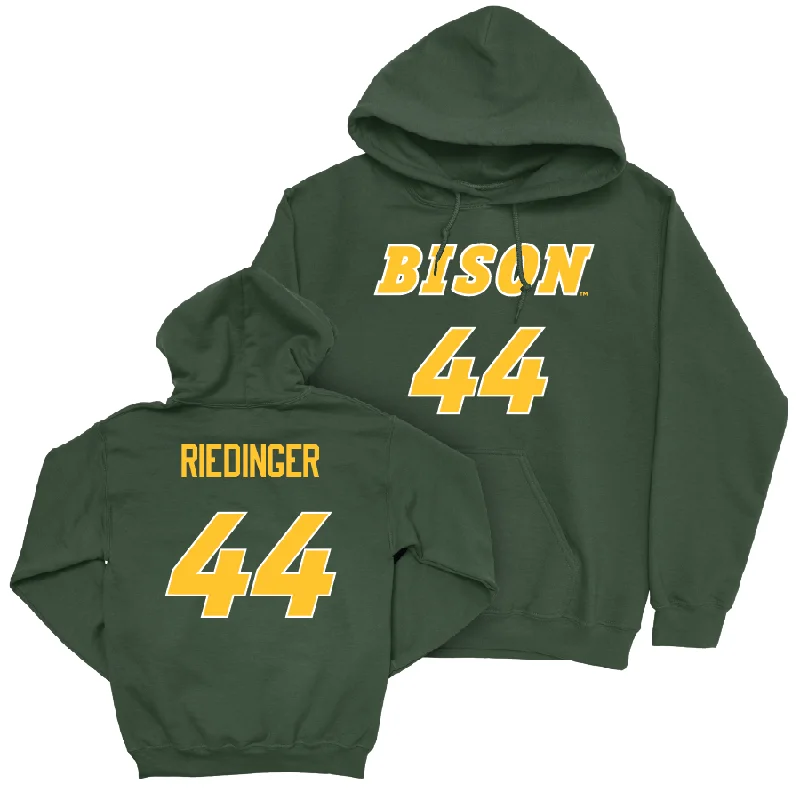 Green Baseball Player Hoodie - Skyler Riedinger