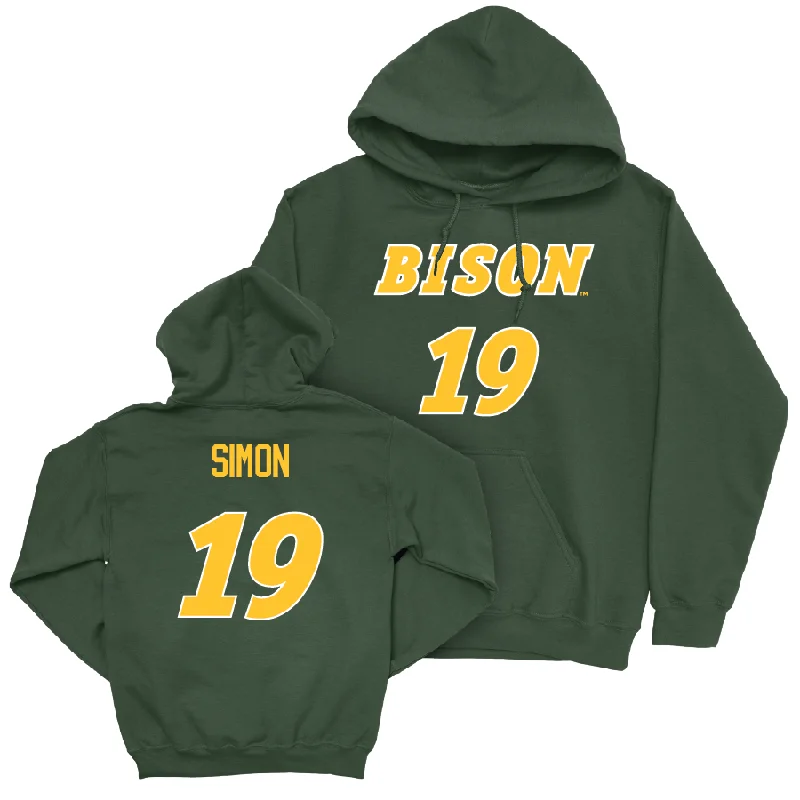 Green Baseball Player Hoodie   - Tommy Simon