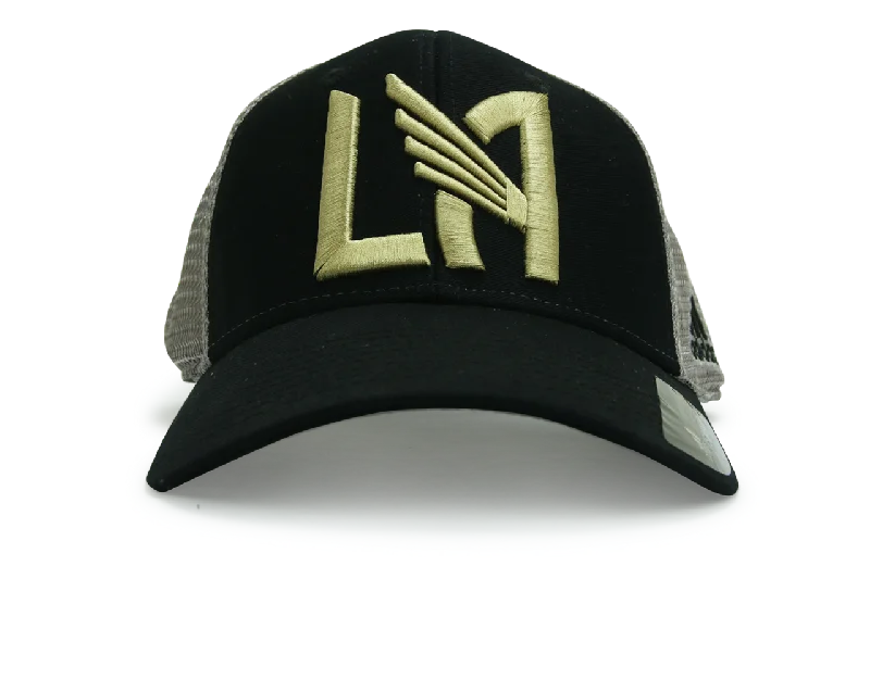 adidas Men's LAFC Mesh Back Structured Flex Cap Black