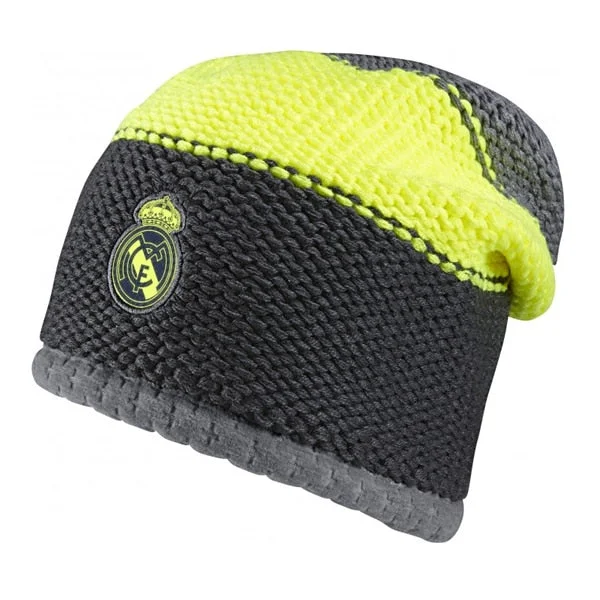 adidas Real Madrid Beanie Grey/Solar Yellow/White