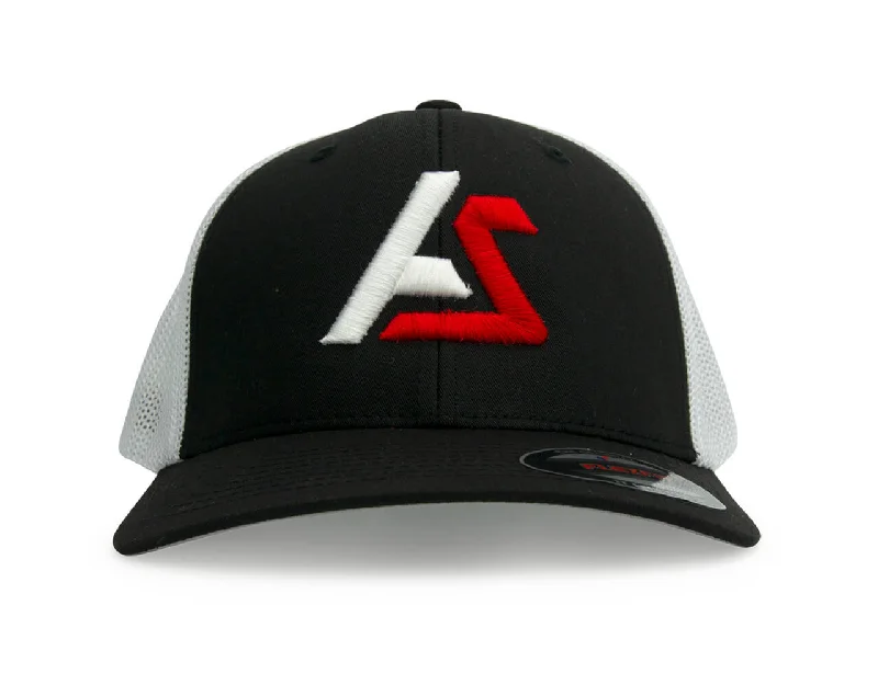 Azteca Soccer Mesh Cap Black/White