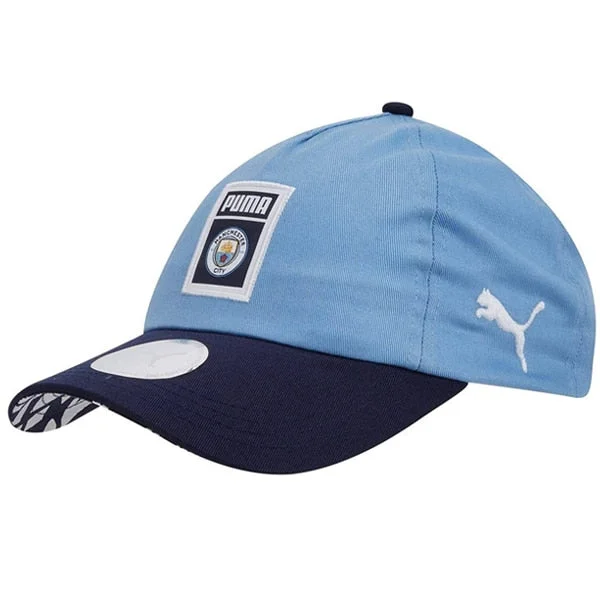 PUMA Men's Manchester City FC DNA Cap Team Light Blue/White