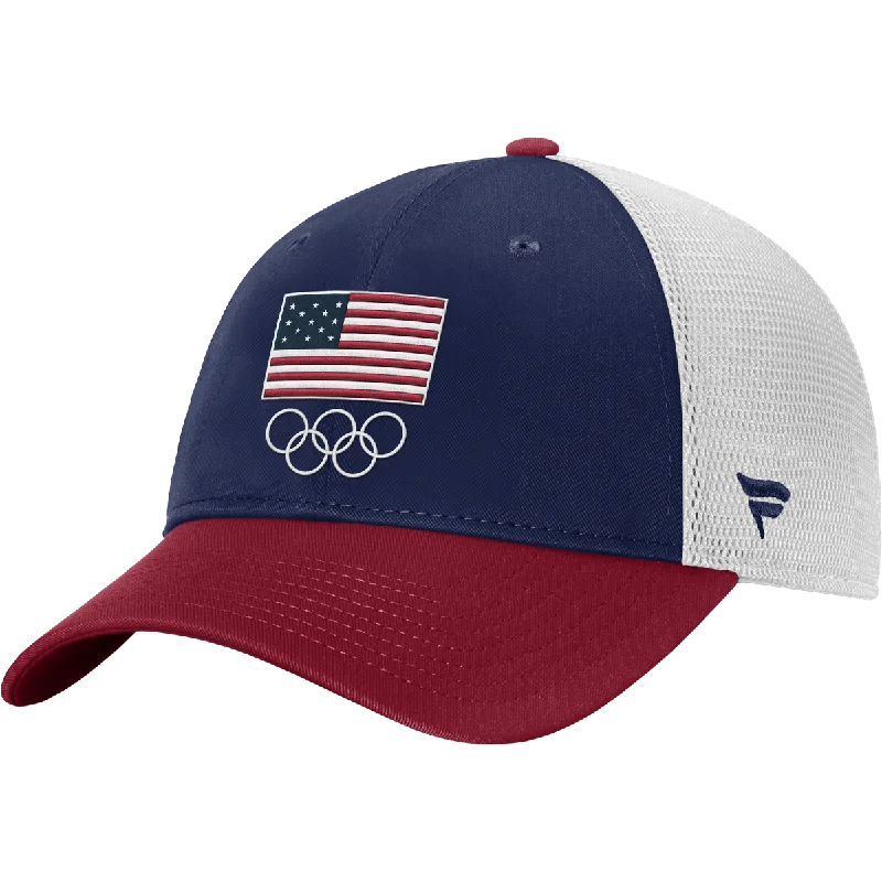 Team USA Red/White/Blue Structured Adjustable Mesh Olympics '24